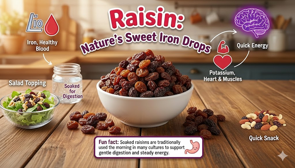 Raisins in a bowl