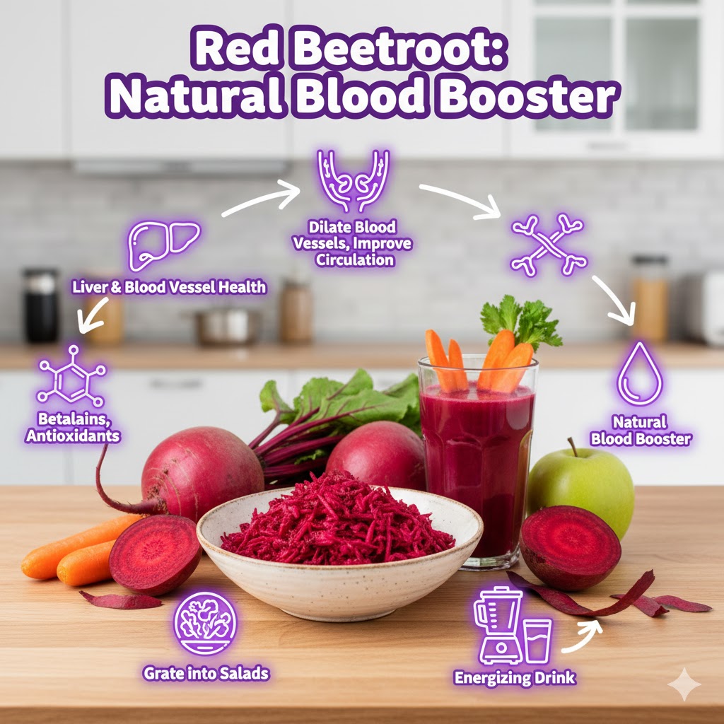 Red beetroot slices